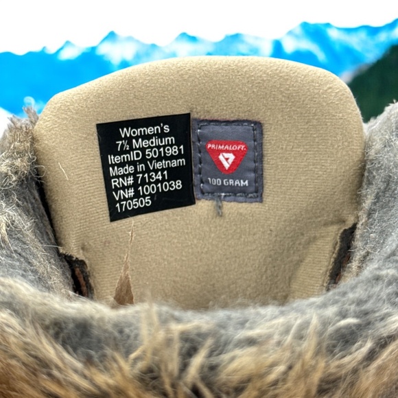 L.L.Bean TEK 2.5 Women’s 7.5 Winter Boots Brown Fur Lined Waterproof Hiki - Picture 5 of 7